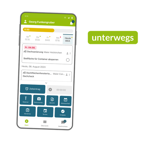 Digiholz App auf Smartphone
